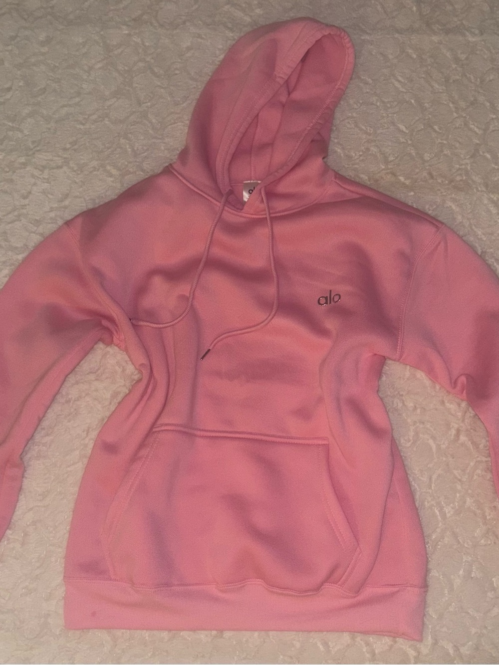 ALO Yoga Women’s Pink Hoodie Size Small NWT
